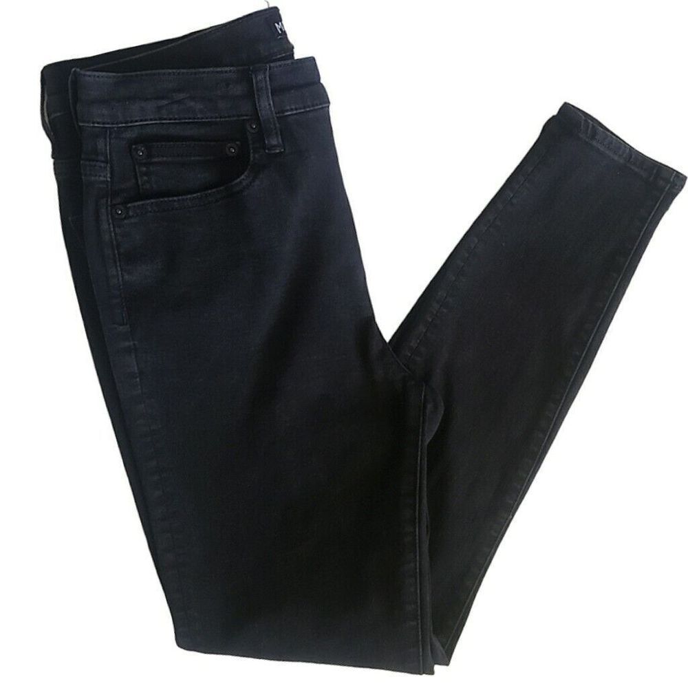 J. Crew Jeans Merchantile Black Women's 28 High Rise Waist Skinny Street Wear